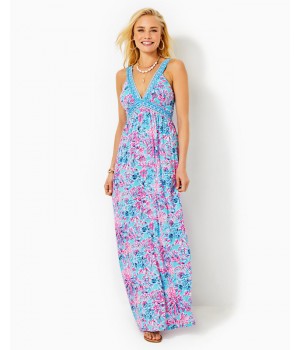 Serena V-Neck Maxi Dress