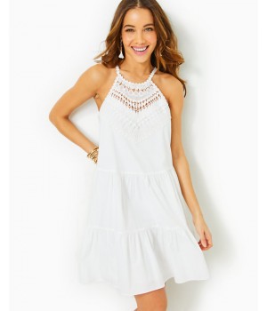 Britt Cotton Halter Dress