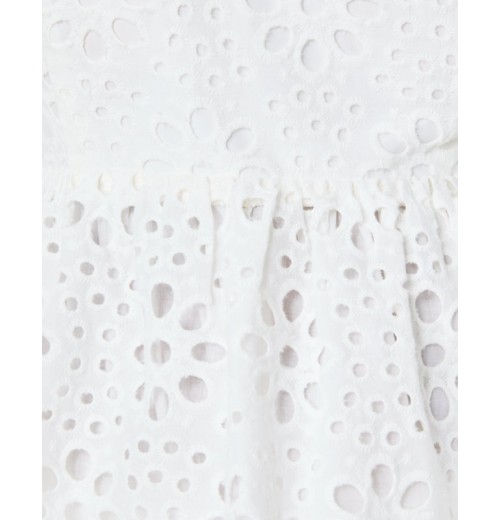 Kay Short Sleeve Eyelet Top