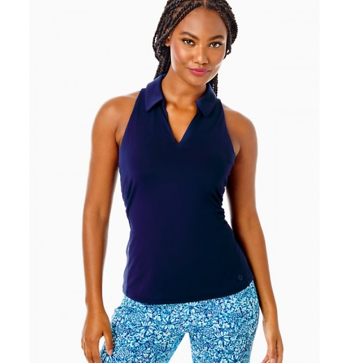 UPF 50+ Luxletic Lakelyn Bra Polo Top