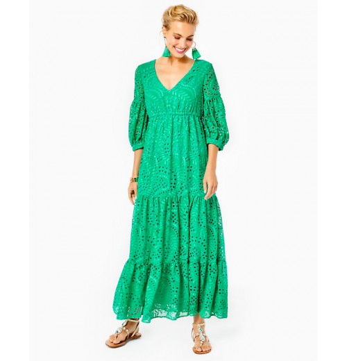 Breanne Eyelet Maxi Dress