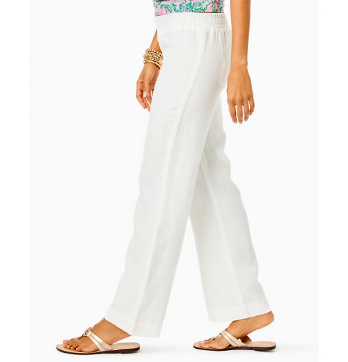 31&quot; Deri Linen Palazzo Pant