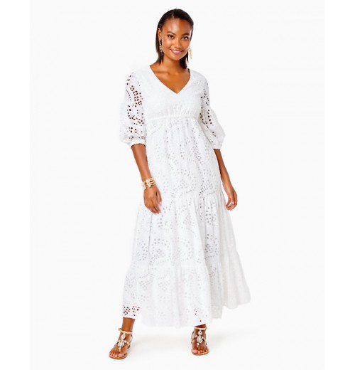 Breanne Eyelet Maxi Dress