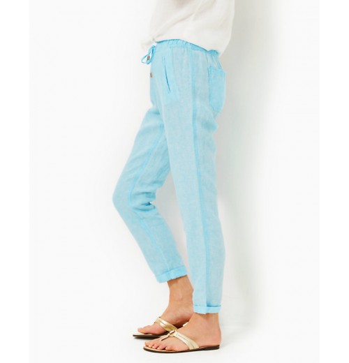 31&quot; Taron Mid-Rise Linen Pant